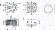 Magneti Marelli 350300001900 - Eļļas radiators, Motoreļļa autodraugiem.lv