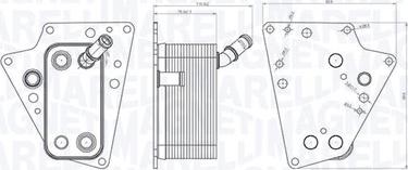 Magneti Marelli 350300001500 - Eļļas radiators, Motoreļļa autodraugiem.lv