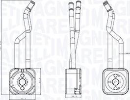 Magneti Marelli 350300003800 - Eļļas radiators, Motoreļļa autodraugiem.lv