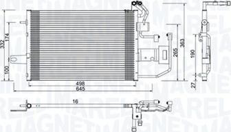 Magneti Marelli 350203997000 - Kondensators, Gaisa kond. sistēma autodraugiem.lv