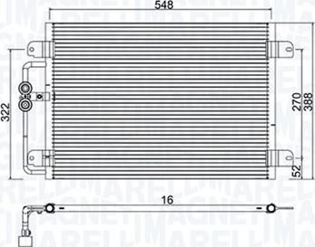 Magneti Marelli 350203949000 - Kondensators, Gaisa kond. sistēma autodraugiem.lv