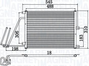 Magneti Marelli 350203950000 - Kondensators, Gaisa kond. sistēma autodraugiem.lv