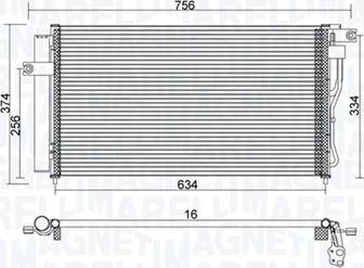 Magneti Marelli 350203953000 - Kondensators, Gaisa kond. sistēma autodraugiem.lv