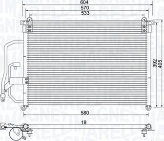 Magneti Marelli 350203960000 - Kondensators, Gaisa kond. sistēma autodraugiem.lv