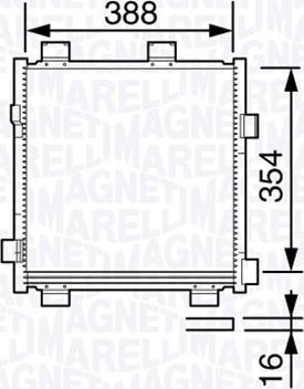 Magneti Marelli 350203695000 - Kondensators, Gaisa kond. sistēma autodraugiem.lv