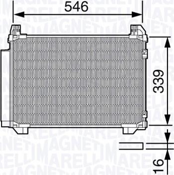 Magneti Marelli 350203687000 - Kondensators, Gaisa kond. sistēma autodraugiem.lv