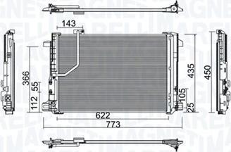 Magneti Marelli 350203755000 - Kondensators, Gaisa kond. sistēma autodraugiem.lv