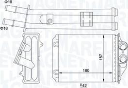 Magneti Marelli 350218491000 - Siltummainis, Salona apsilde autodraugiem.lv