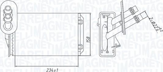 Magneti Marelli 350218492000 - Siltummainis, Salona apsilde autodraugiem.lv