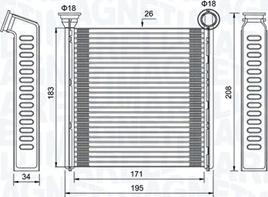 Magneti Marelli 350218448000 - Siltummainis, Salona apsilde autodraugiem.lv