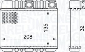 Magneti Marelli 350218469000 - Siltummainis, Salona apsilde autodraugiem.lv