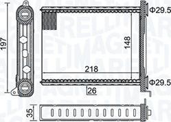 Magneti Marelli 350218464000 - Siltummainis, Salona apsilde autodraugiem.lv