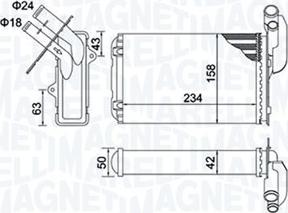 Magneti Marelli 350218405000 - Siltummainis, Salona apsilde autodraugiem.lv