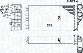 Magneti Marelli 350218430000 - Siltummainis, Salona apsilde autodraugiem.lv