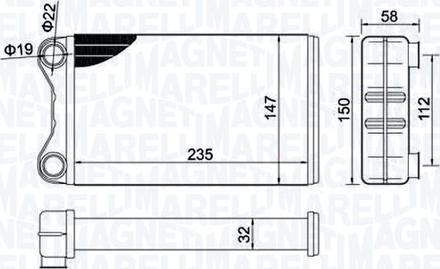 Magneti Marelli 350218424000 - Siltummainis, Salona apsilde autodraugiem.lv