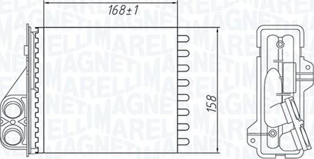 Magneti Marelli 350218479000 - Siltummainis, Salona apsilde autodraugiem.lv