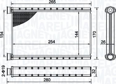 Magneti Marelli 350218504000 - Siltummainis, Salona apsilde autodraugiem.lv