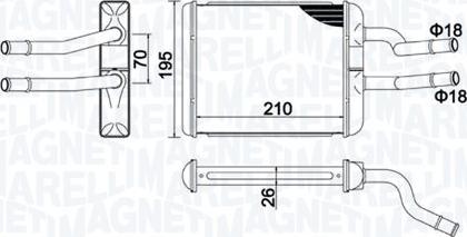 Magneti Marelli 350218500000 - Siltummainis, Salona apsilde autodraugiem.lv