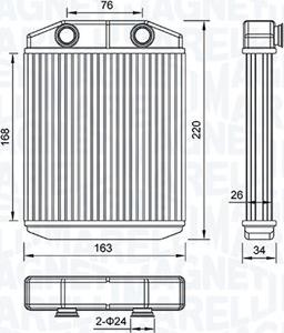 Magneti Marelli 350218516000 - Siltummainis, Salona apsilde autodraugiem.lv