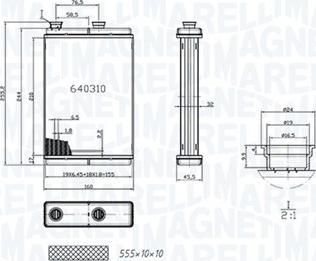 Magneti Marelli 350218065000 - Siltummainis, Salona apsilde autodraugiem.lv