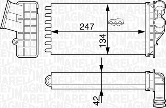 Magneti Marelli 350218318000 - Siltummainis, Salona apsilde autodraugiem.lv