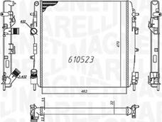 Magneti Marelli 350213995000 - Radiators, Motora dzesēšanas sistēma autodraugiem.lv