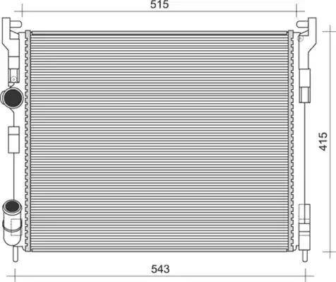 Magneti Marelli 350213996000 - Radiators, Motora dzesēšanas sistēma autodraugiem.lv