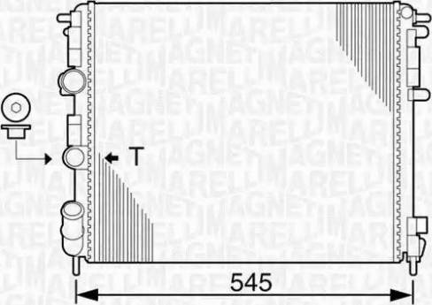 Magneti Marelli 350213990000 - Radiators, Motora dzesēšanas sistēma autodraugiem.lv