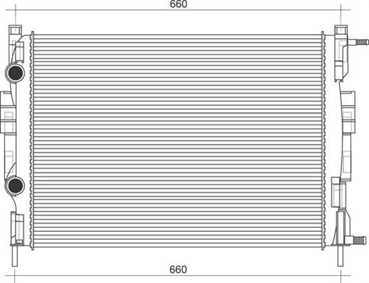 Magneti Marelli 350213997000 - Radiators, Motora dzesēšanas sistēma autodraugiem.lv