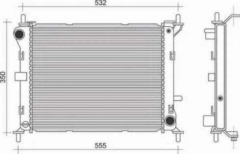 Magneti Marelli 350213946000 - Radiators, Motora dzesēšanas sistēma autodraugiem.lv