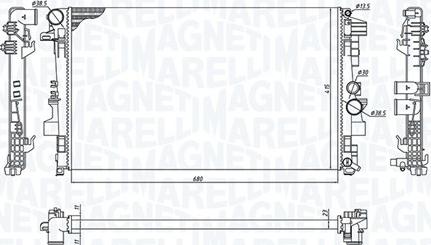 Magneti Marelli 350213955000 - Radiators, Motora dzesēšanas sistēma autodraugiem.lv