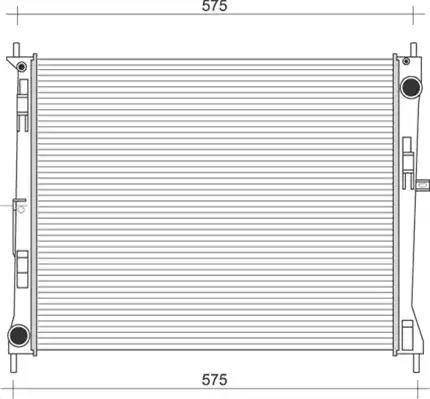 Magneti Marelli 350213957000 - Radiators, Motora dzesēšanas sistēma autodraugiem.lv