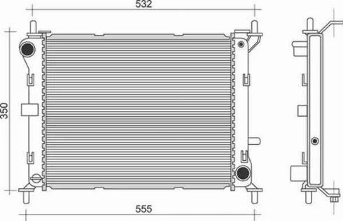 Magneti Marelli 350213909000 - Radiators, Motora dzesēšanas sistēma autodraugiem.lv