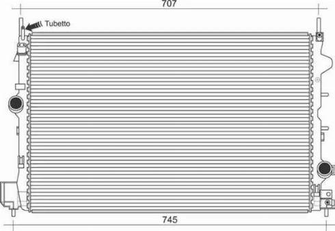 Magneti Marelli 350213905000 - Radiators, Motora dzesēšanas sistēma autodraugiem.lv