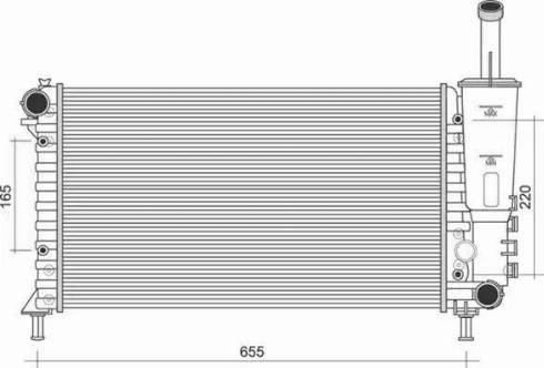 Magneti Marelli 350213901000 - Radiators, Motora dzesēšanas sistēma autodraugiem.lv