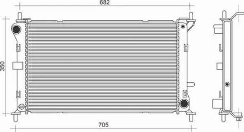 Magneti Marelli 350213910000 - Radiators, Motora dzesēšanas sistēma autodraugiem.lv