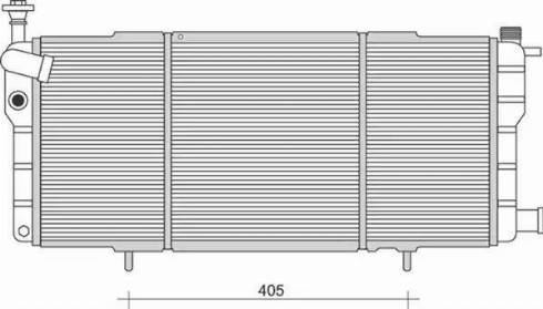 Magneti Marelli 350213984000 - Radiators, Motora dzesēšanas sistēma autodraugiem.lv