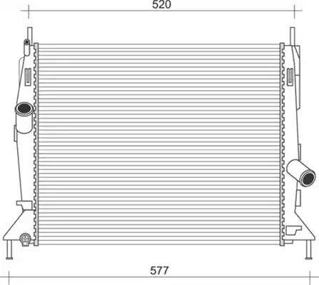 Magneti Marelli 350213921000 - Radiators, Motora dzesēšanas sistēma autodraugiem.lv