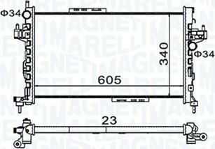 Magneti Marelli 350213977000 - Radiators, Motora dzesēšanas sistēma autodraugiem.lv