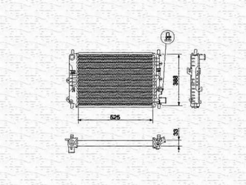 Magneti Marelli 350213494000 - Radiators, Motora dzesēšanas sistēma autodraugiem.lv