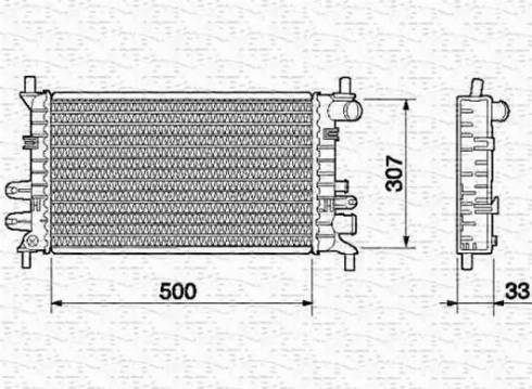 Magneti Marelli 350213498000 - Radiators, Motora dzesēšanas sistēma autodraugiem.lv