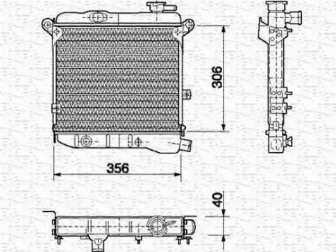 Magneti Marelli 350213450000 - Radiators, Motora dzesēšanas sistēma autodraugiem.lv