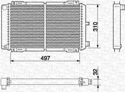 Magneti Marelli 350213460000 - Radiators, Motora dzesēšanas sistēma autodraugiem.lv