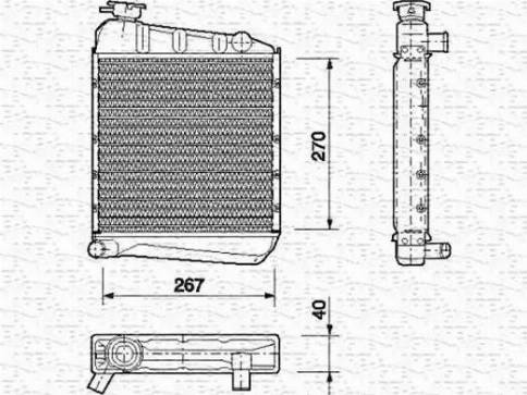 Magneti Marelli 350213409000 - Radiators, Motora dzesēšanas sistēma autodraugiem.lv