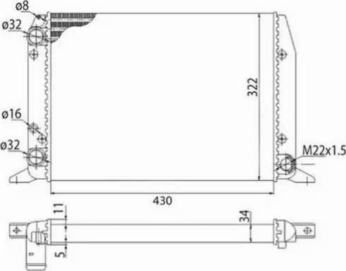 Magneti Marelli 350213404003 - Radiators, Motora dzesēšanas sistēma autodraugiem.lv