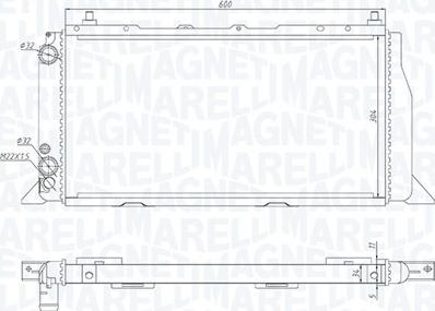 Magneti Marelli 350213406000 - Radiators, Motora dzesēšanas sistēma autodraugiem.lv