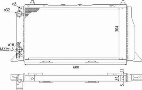 Magneti Marelli 350213406003 - Radiators, Motora dzesēšanas sistēma autodraugiem.lv