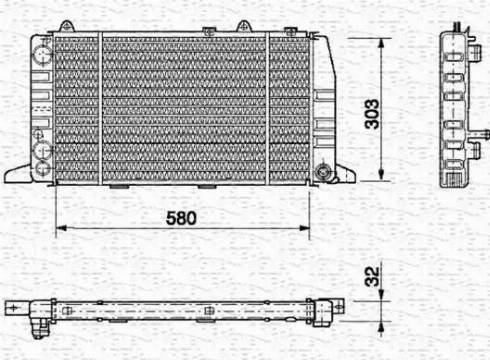 Magneti Marelli 350213400000 - Radiators, Motora dzesēšanas sistēma autodraugiem.lv