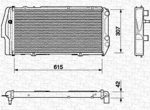 Magneti Marelli 350213403000 - Radiators, Motora dzesēšanas sistēma autodraugiem.lv