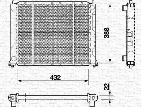 Magneti Marelli 350213413000 - Radiators, Motora dzesēšanas sistēma autodraugiem.lv